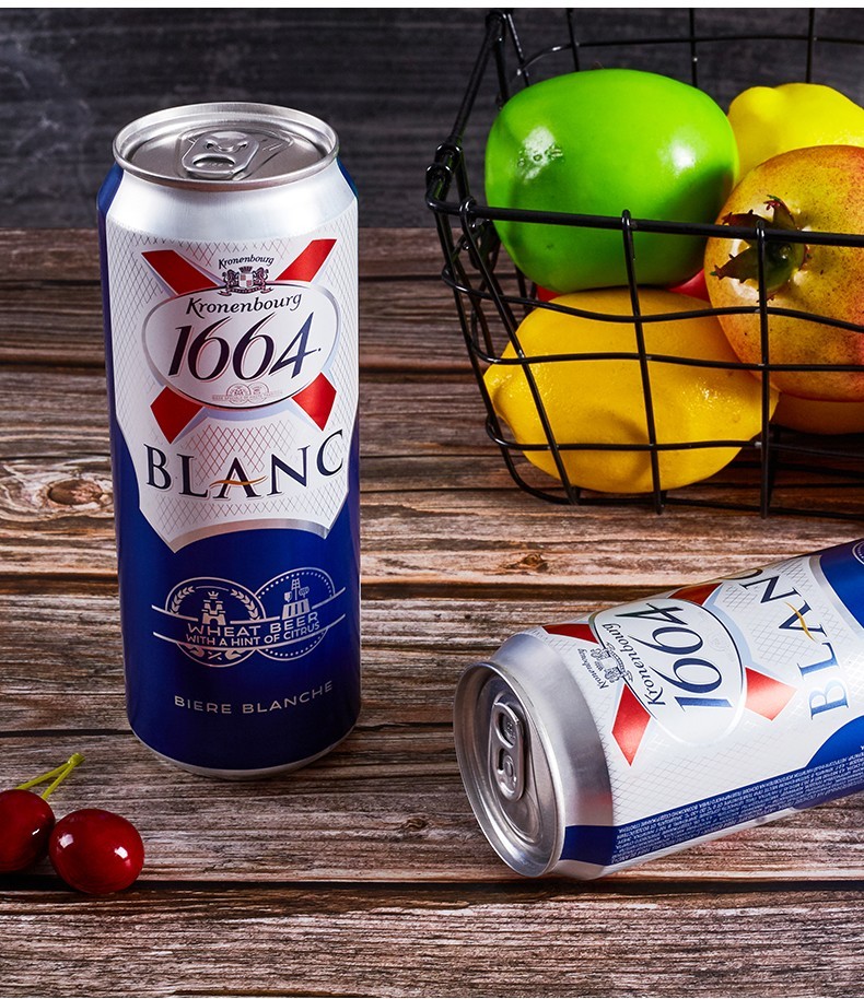 1664啤酒 原装进口啤酒克伦堡kronenbourg1664凯旋小麦白啤果味听装