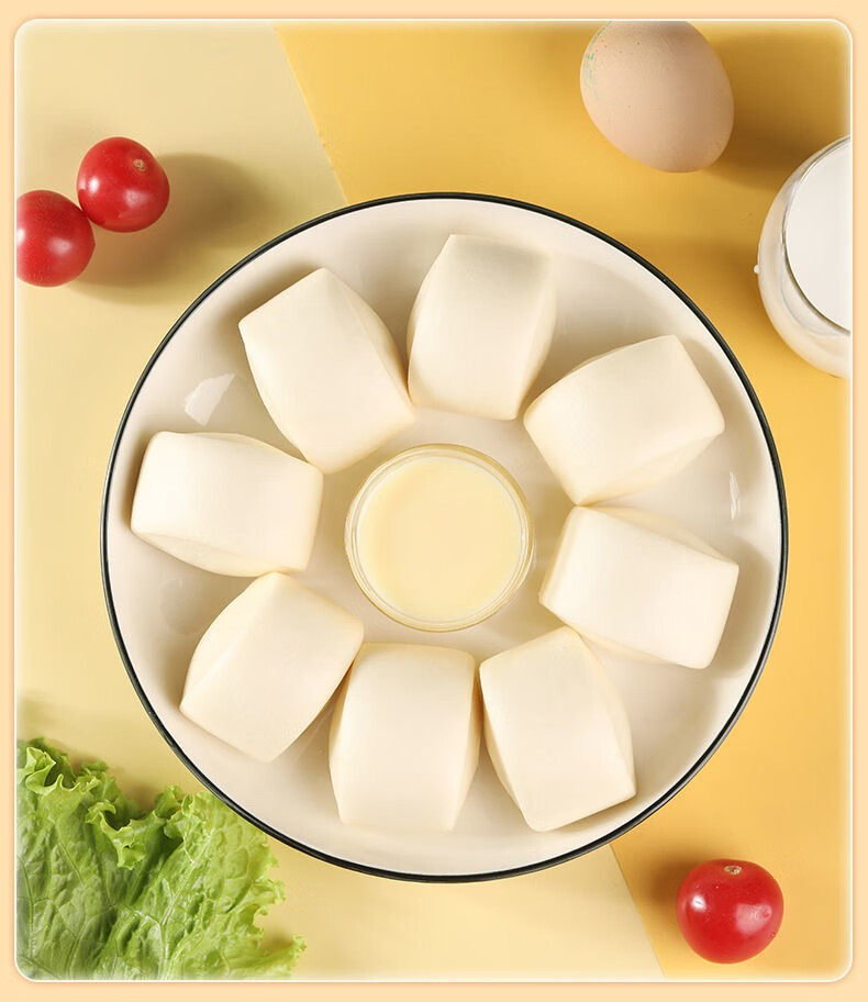 奶香小馒头营养早餐半成品速冻加热即食面点面食油炸烧烤馒头 奶香大