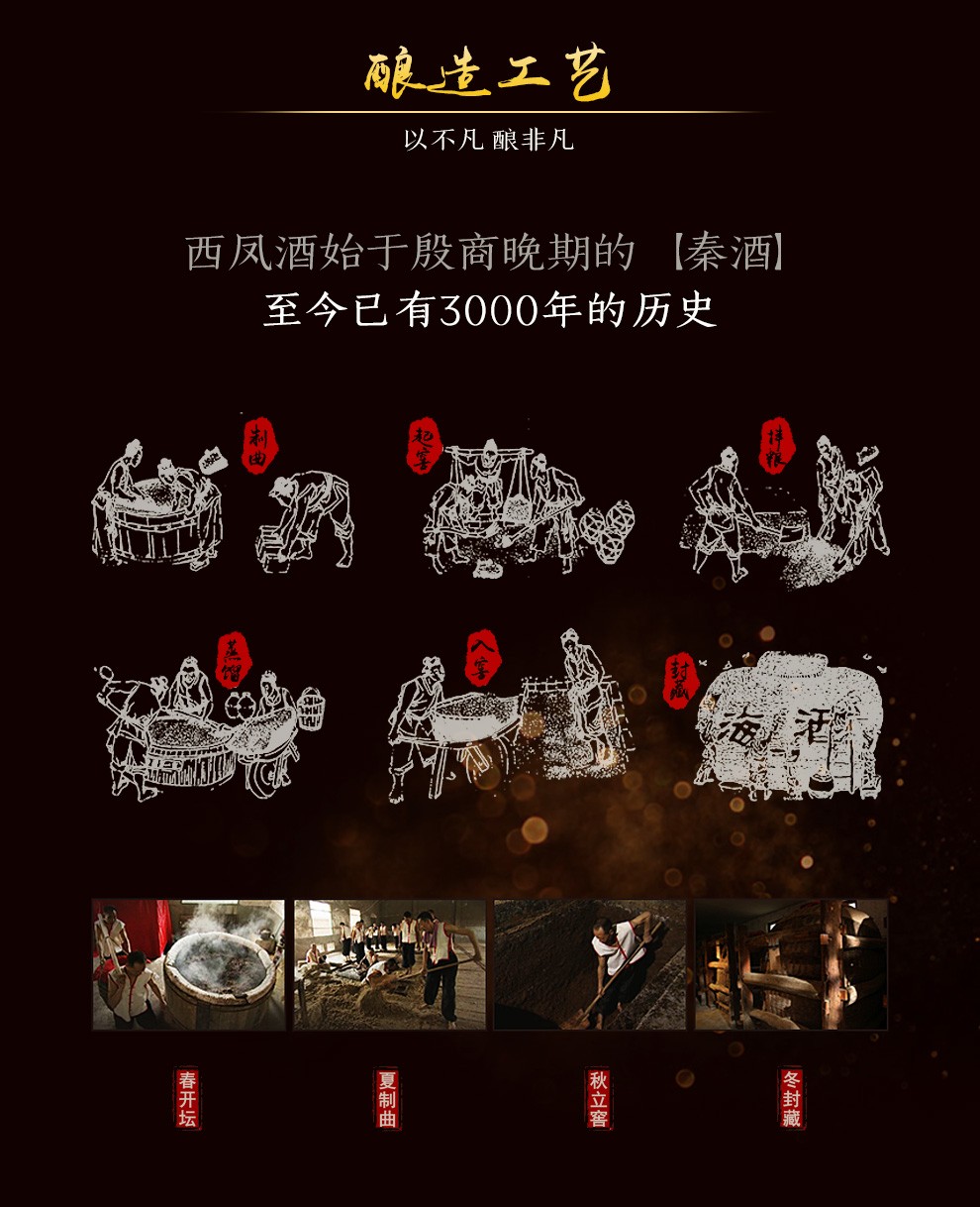 西凤酒酒海原浆52度x6号凤香型白酒2016年2017年商务招待酒高度白酒