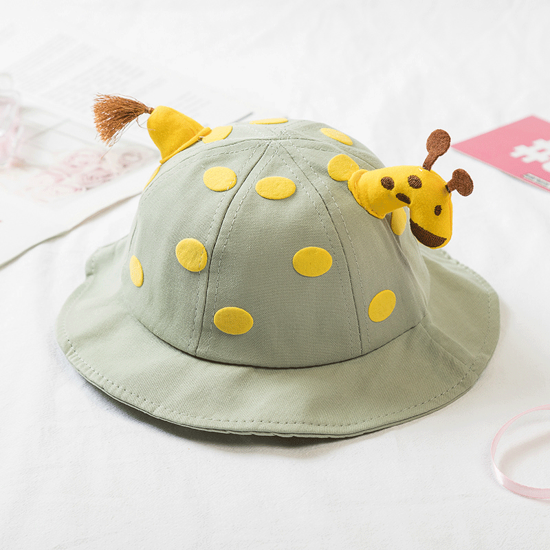啄木鸟tucano儿童渔夫帽男女童可爱小鹿帽春秋户外防晒遮阳卡卡通盆帽