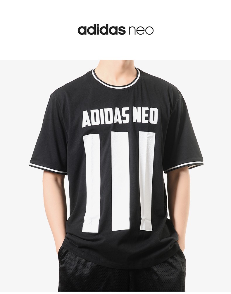 adidas阿迪达斯短袖男夏季新款圆领透气休闲运动半袖t恤cv6874cv6874l