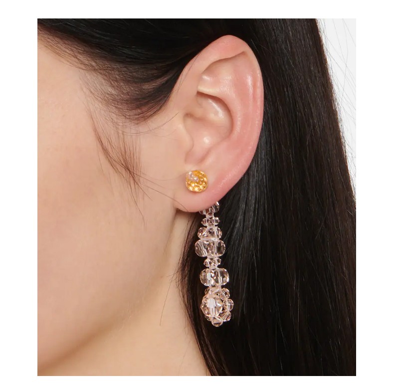 simonerocha水晶缀饰耳环p00630717