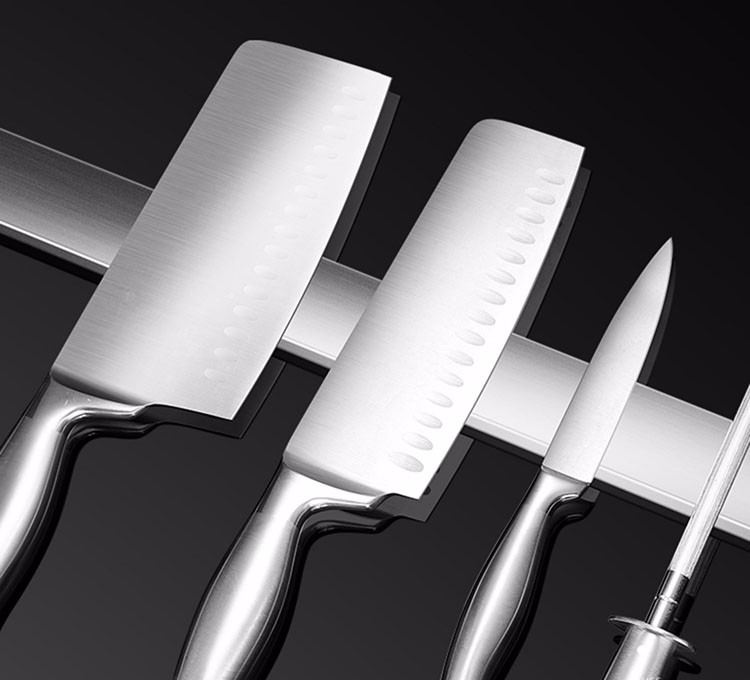优凡优品不锈钢磁铁刀架磁性菜刀架吸铁石壁挂式放刀座免打孔磁力收纳