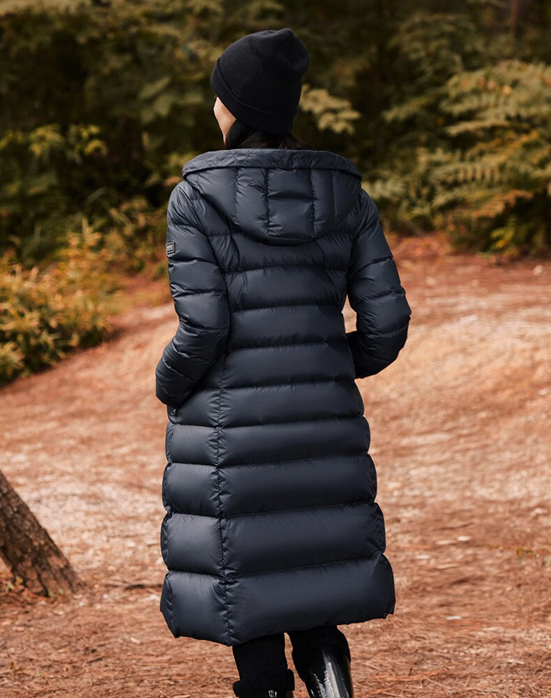 aigle艾高athena f22女士wr防泼水时尚保暖舒适长款中量羽绒服外套