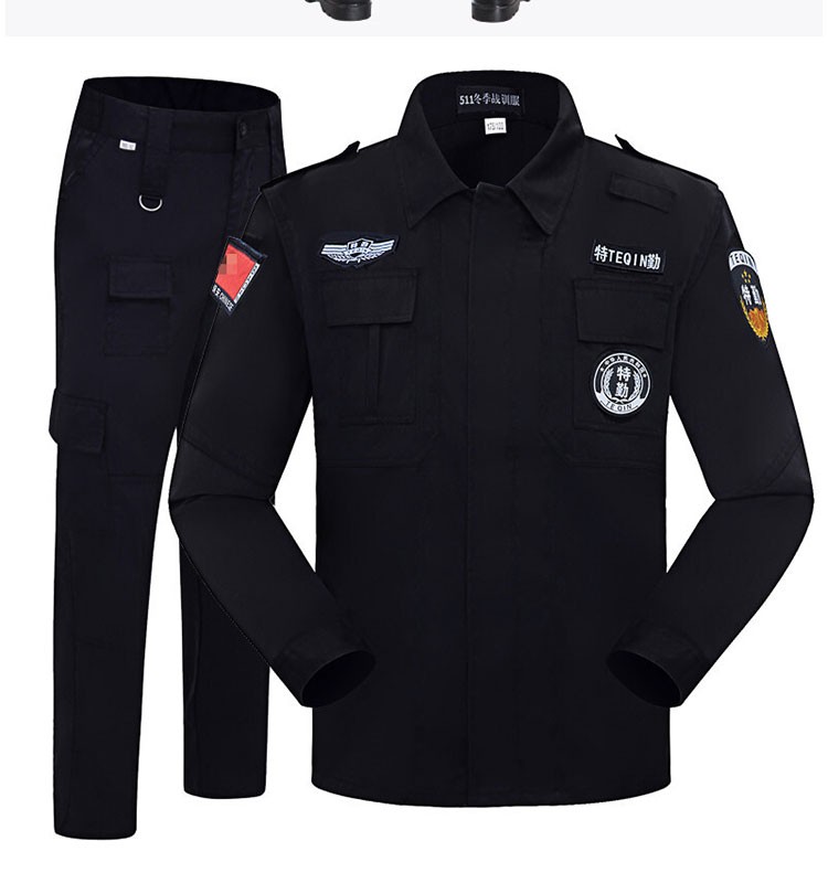 款安保制服执勤安检服小区物业工作服装源供联营 保安服夏季长袖套装