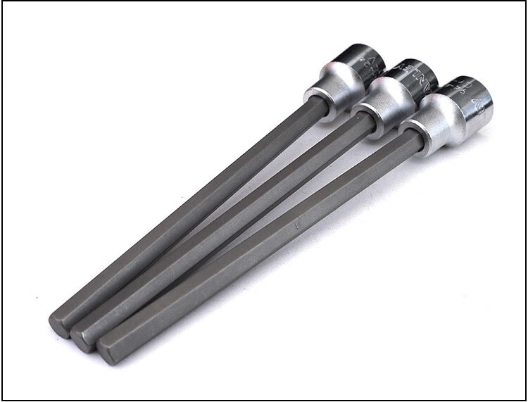 史丹利大飞加长内六角套筒12内六角旋具套筒头内六角批头汽修工具配件