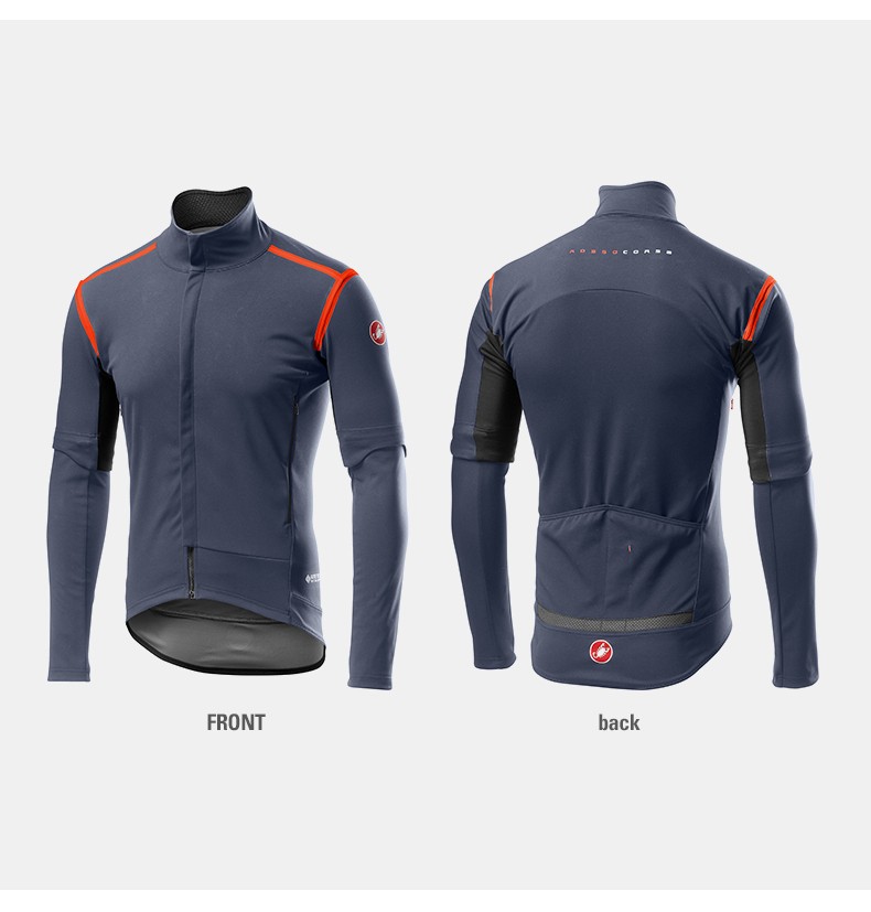 蝎子castelli秋冬男快步赛事同款设计长短袖骑行服外套4519501 亮黑08