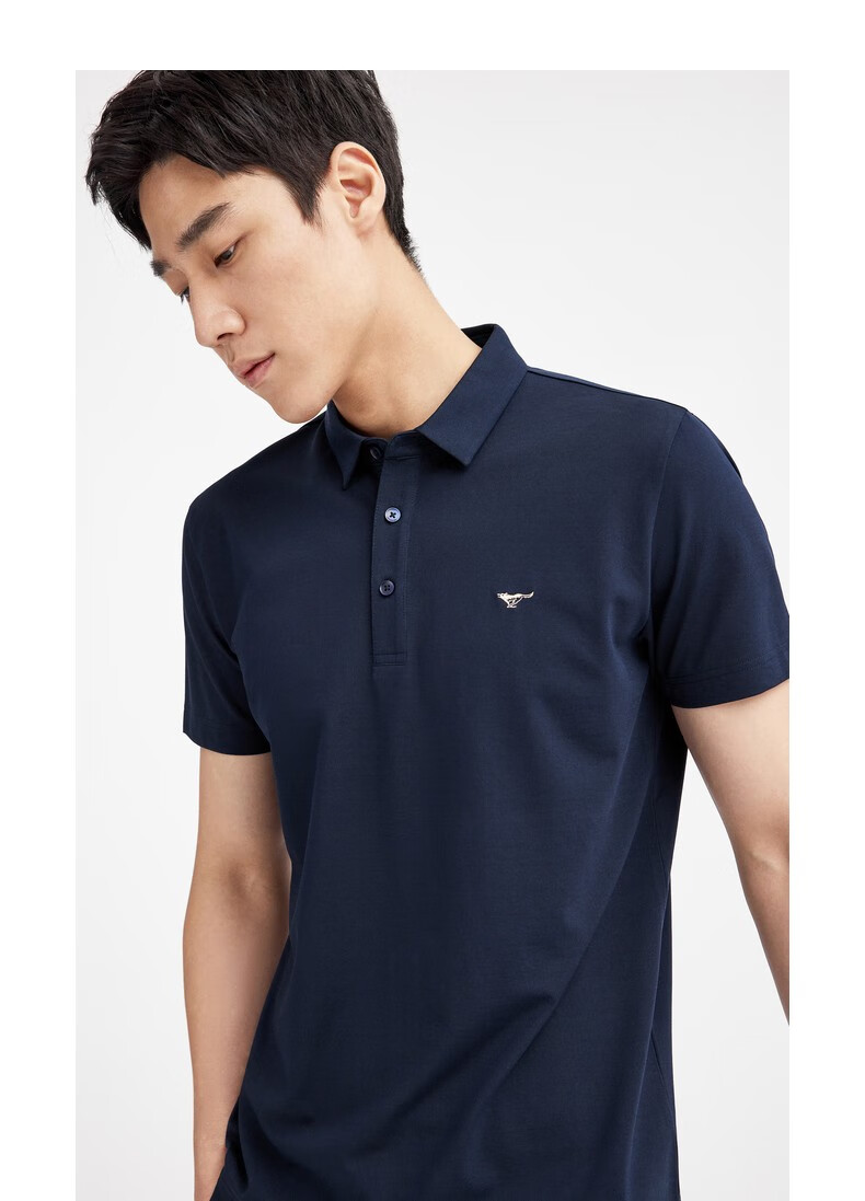 七匹狼短袖t恤男夏季新款小狼标男士polo保罗衫翻领短袖t恤时尚商务