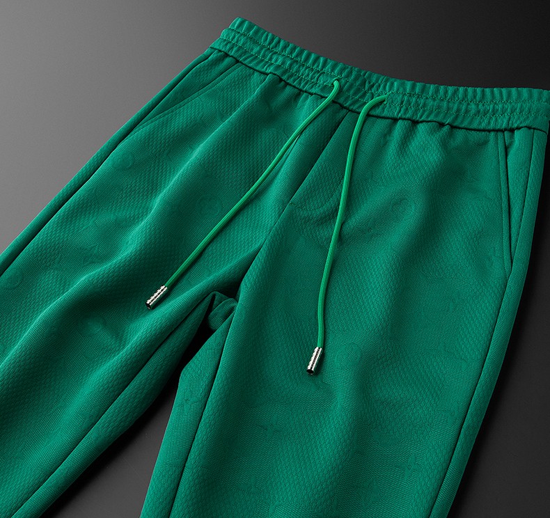 haibuou运动裤男2022年新款聚酯纤维面料轻奢修身休闲裤子男hmzde