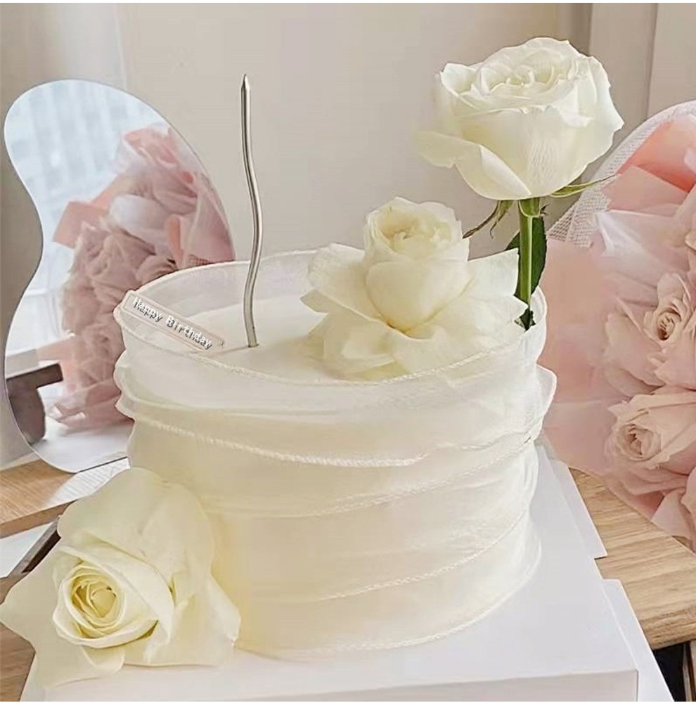 冠皇派生日蛋糕同城配送郁金香鲜花蛋糕森系女神送闺蜜送女友送老婆