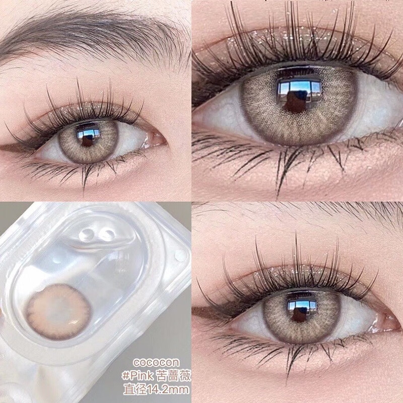 cococon万圣节cosplay显色混血美瞳纽约棕蓝异色瞳小直径隐形眼镜tu
