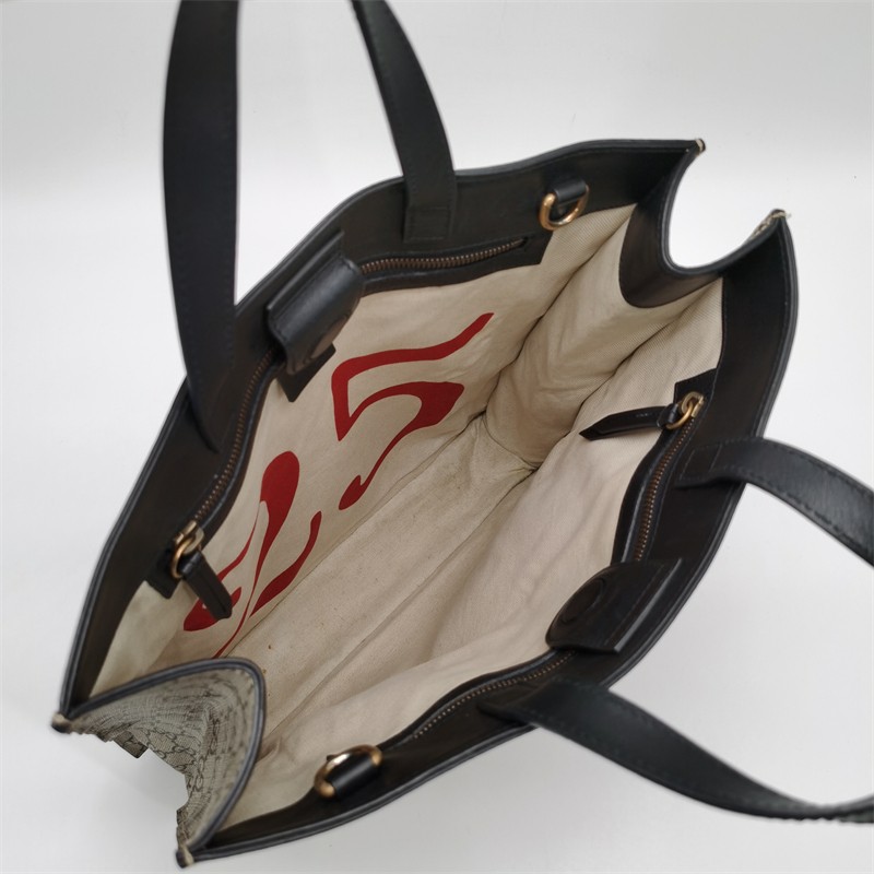 【二手95新】gucci古驰小蜜蜂帆布托特包手提斜挎包【图片 价格 品牌