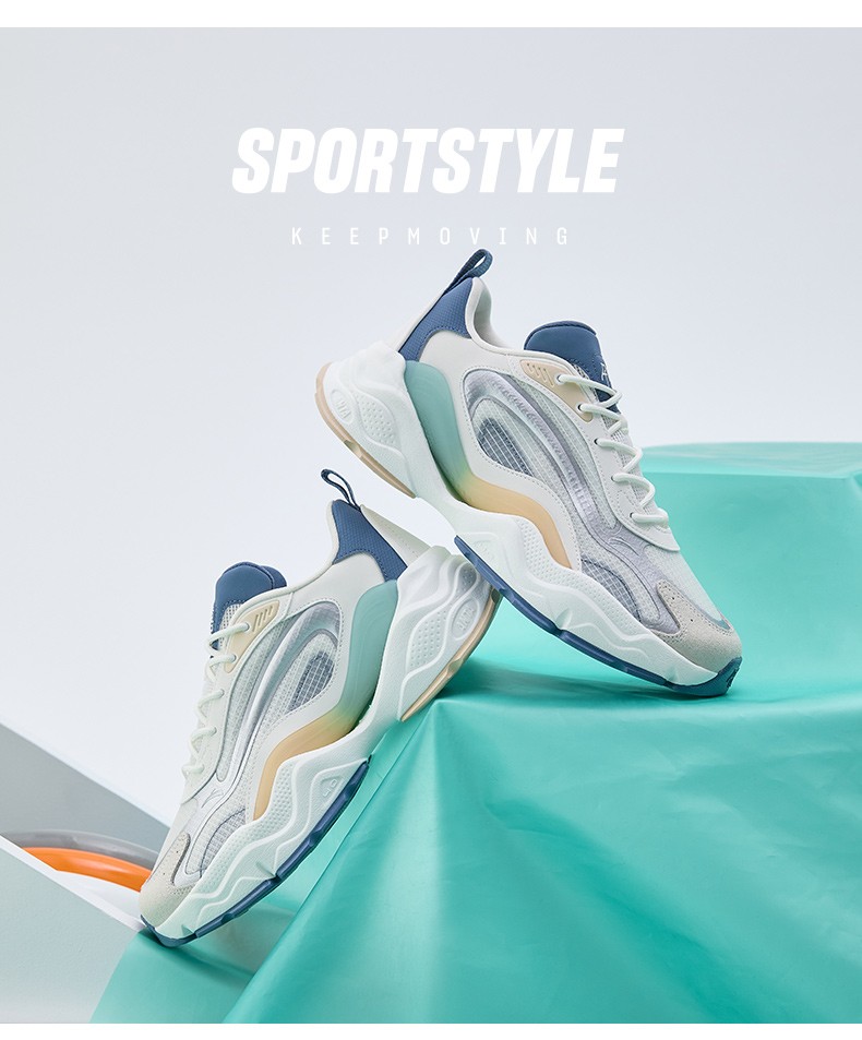 安踏千禧休闲鞋男鞋2022春夏新款潮流时尚百搭学生复古运动鞋子