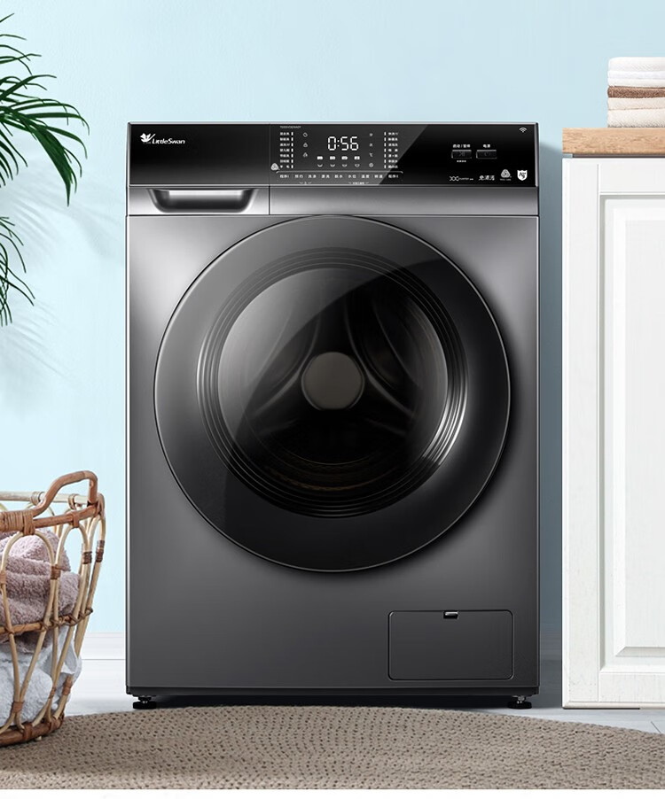 小天鹅滚筒洗烘套装10kg滚筒洗衣机 9kg干衣机tg100vc62wady th90-h02