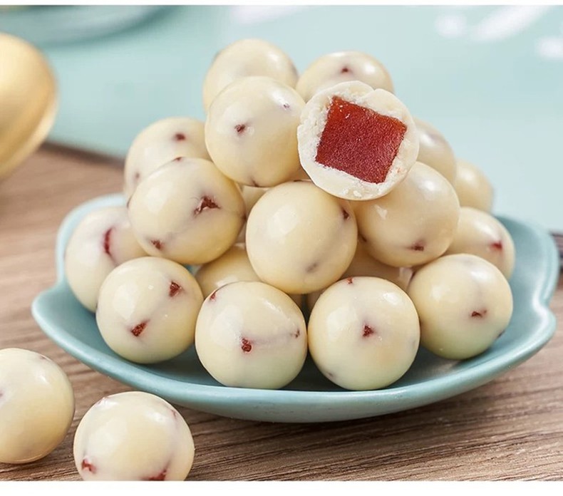 桑记糖坊 天津酸奶巧克力山楂球零食 山楂果糕夹心 酸奶山楂球 巧克力