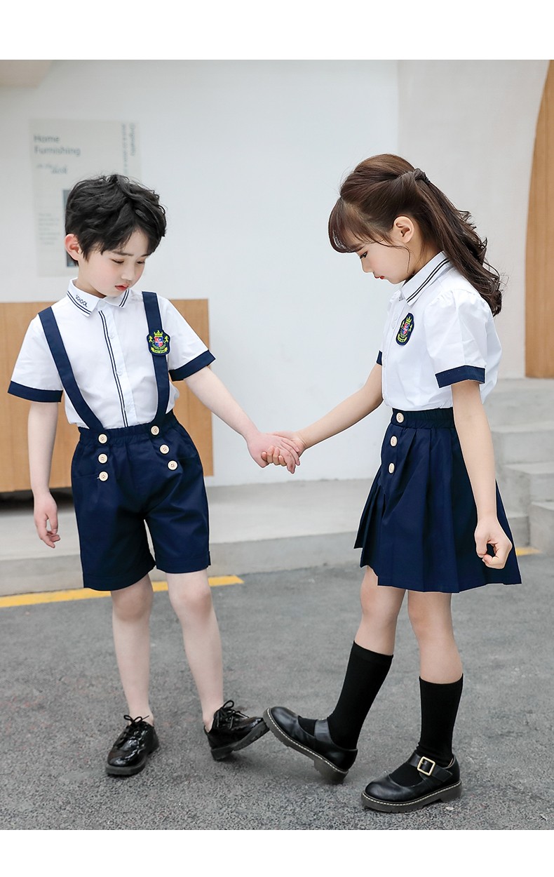 蕊派幼儿园园服英伦风儿童夏季学生装男女童学院风校服套装夏装小学生