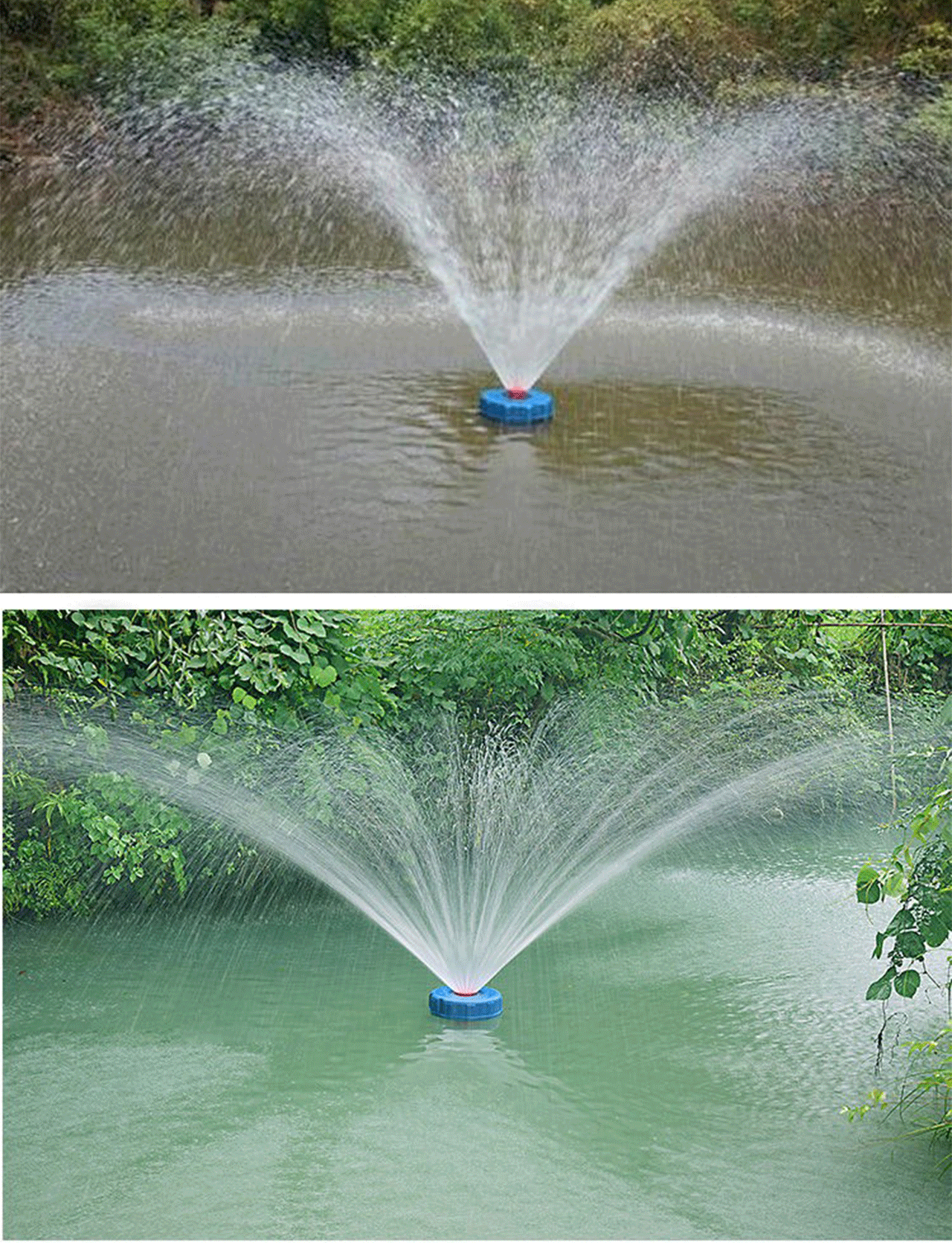 蜀都聚力 鱼塘增氧泵 鱼塘增氧机 池塘喷泉增氧泵浮泵 养鱼氧气泵