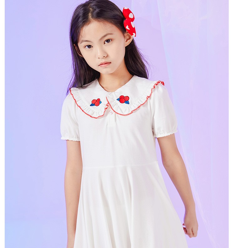 红蜻蜓童装女童连衣裙2022夏季新款儿童裙子小童公主裙洋气 f622zl08