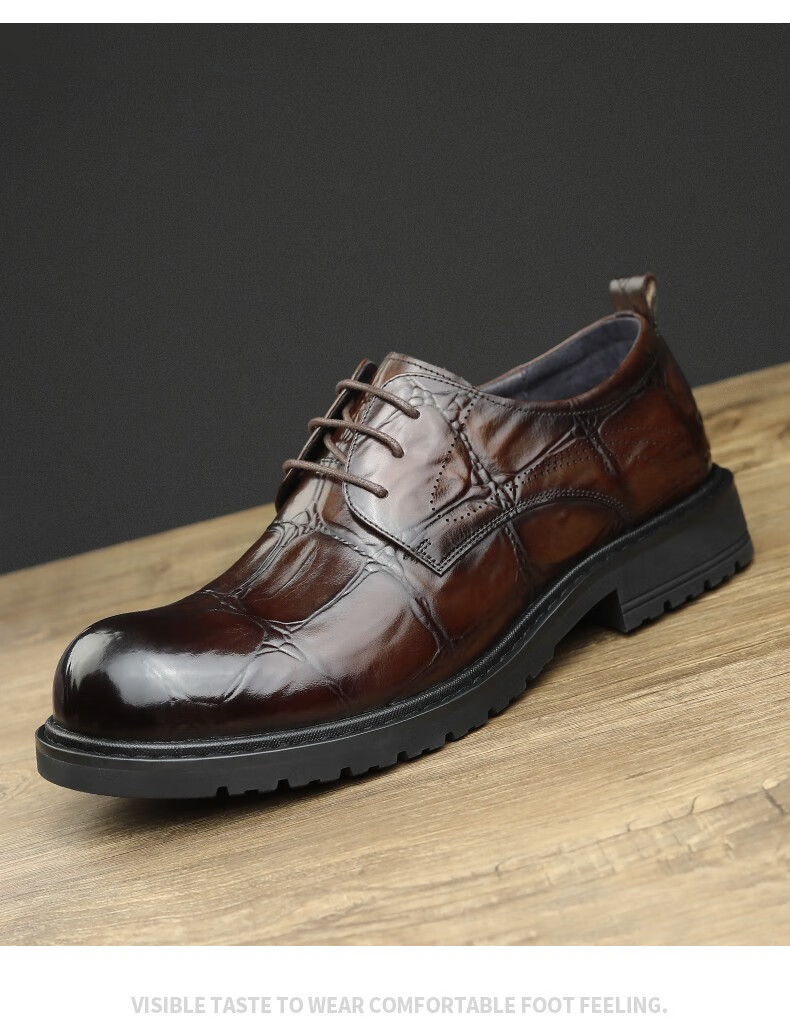 【奢侈品牌】意大利卓凡尼皮鞋男士2022秋季新款商务正装真皮高档休闲