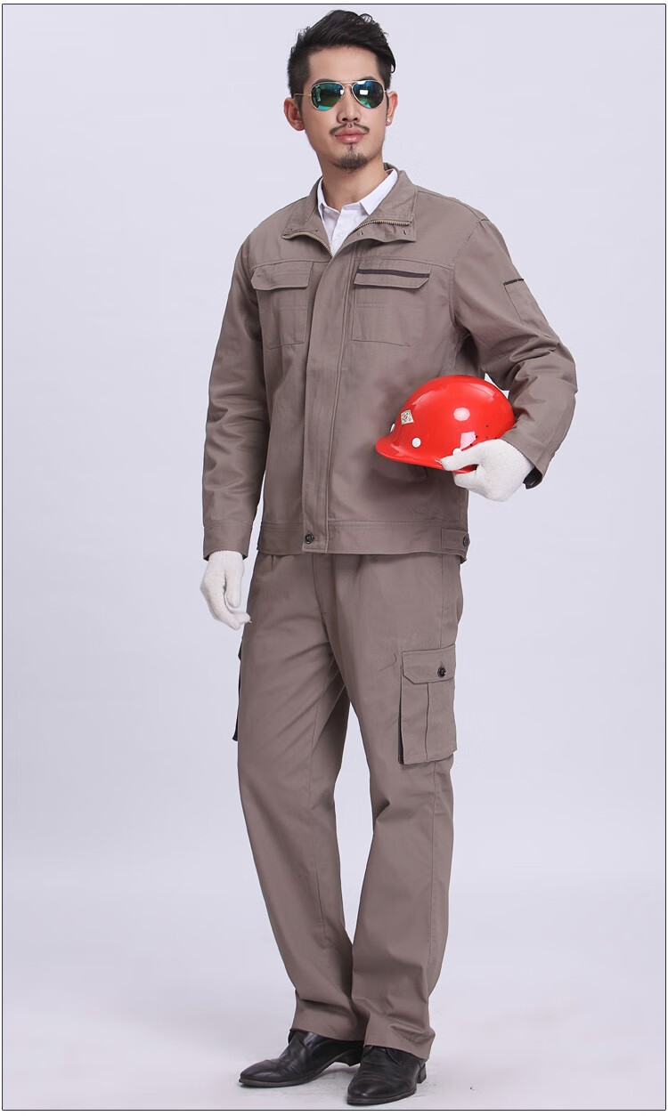 梵藜(fanli)工作服套装男全棉机修工作服工厂车间维修服劳保服工程服