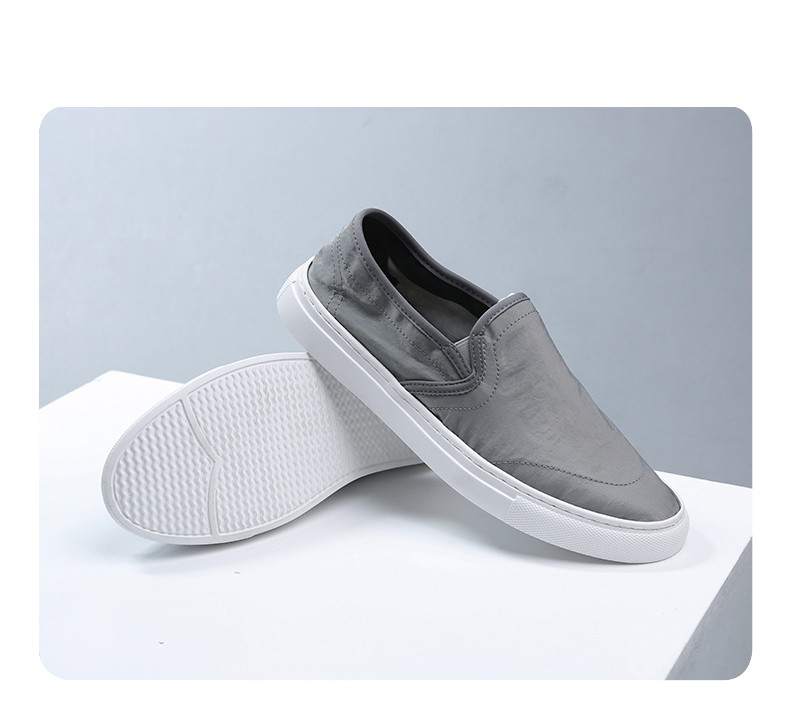 hangten欢腾布鞋2022年男士布鞋休闲帆布板鞋豆豆韩版低帮一脚蹬懒人