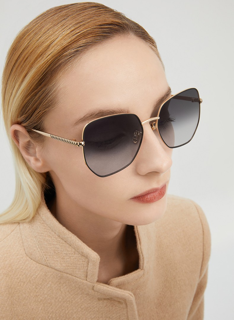 charleskeith夏季ck371280474女士摩登时尚太阳眼镜rosegold玫瑰金色