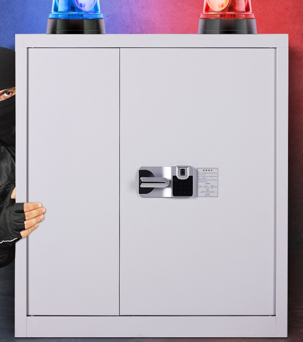 烨拓 加厚电子保密柜密码文件柜双节国宝指纹锁办公室资料档案储物