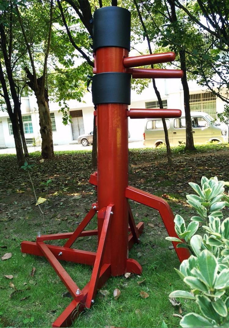 木人桩咏春叶问咏春拳木人桩立式家用户外成人儿童永春拳150cm原木色