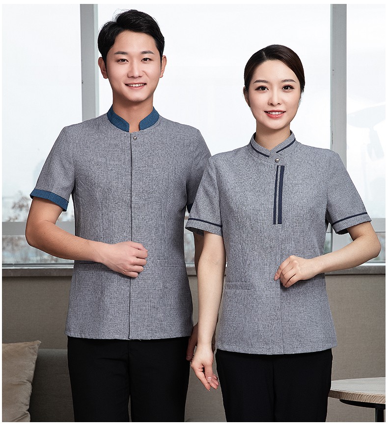 俊小聪保洁服短袖夏季新款女酒店客房物业保洁员工作服医院阿姨清洁