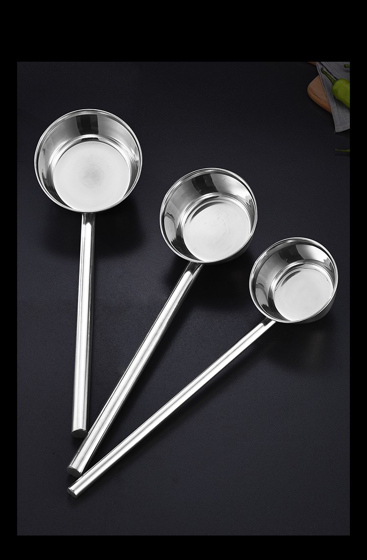 水瓢特厚不锈钢勺子水舀子厨房加长柄食堂打粥大汤勺汤瓢水勺长柄水勺