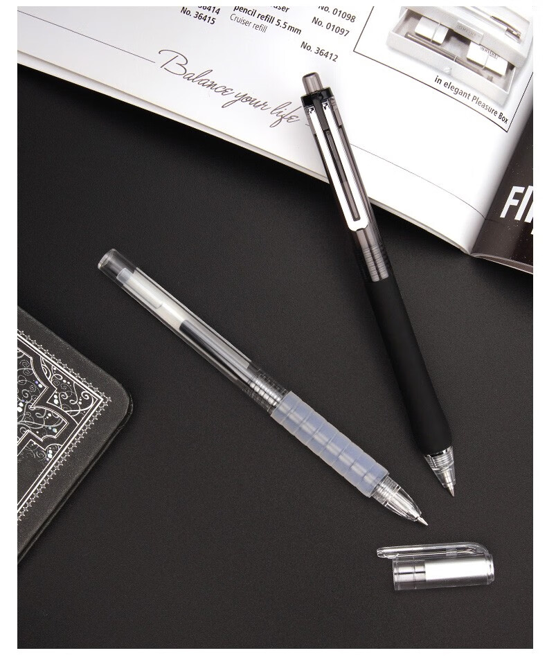 黑色中性笔05mm速干学生考试用笔刷题办公文具签字笔ds0678考场软实力