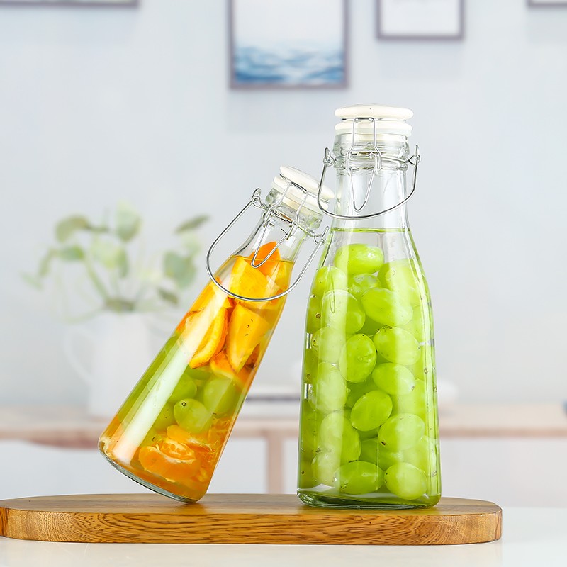 筑升墨杨梅酒瓶空瓶玻璃密封罐自酿果酒瓶葡萄酒瓶水果酵素瓶装酒泡酒
