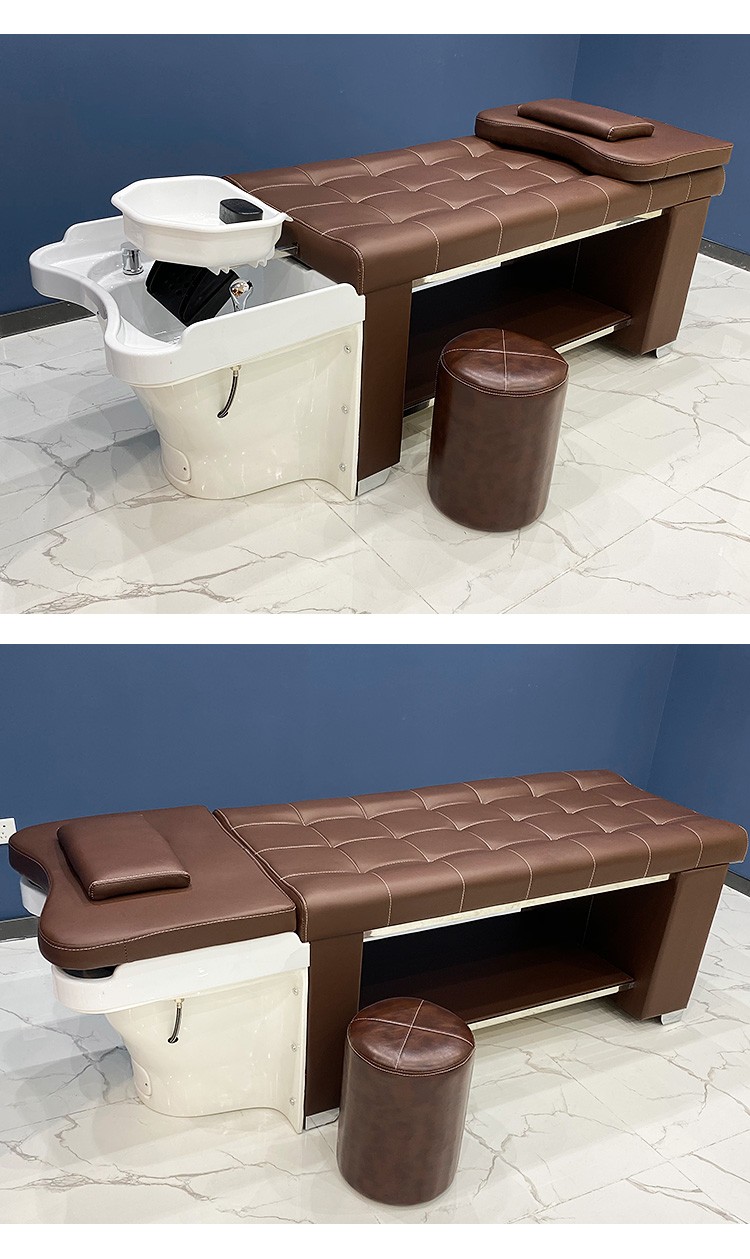 泰式洗头床理发店专用洗头床全躺洗头床按摩床美容床头疗泰式洗头床