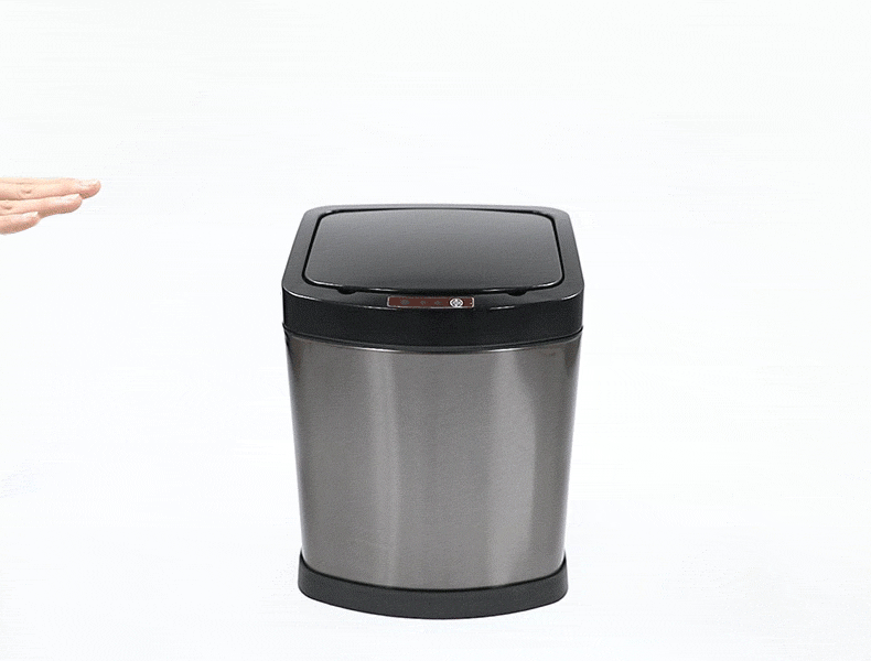 舒蔻智能感应垃圾桶家用全自动分类不锈钢带盖大号翻盖垃圾篓卫生间