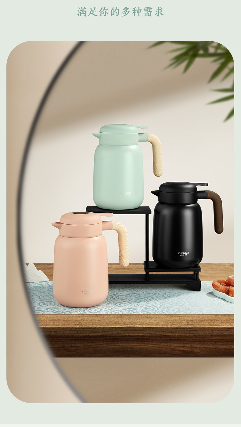 家用闷泡壶高档焖茶壶温显316不锈钢保温壶送礼自用大容量养生壶白茶