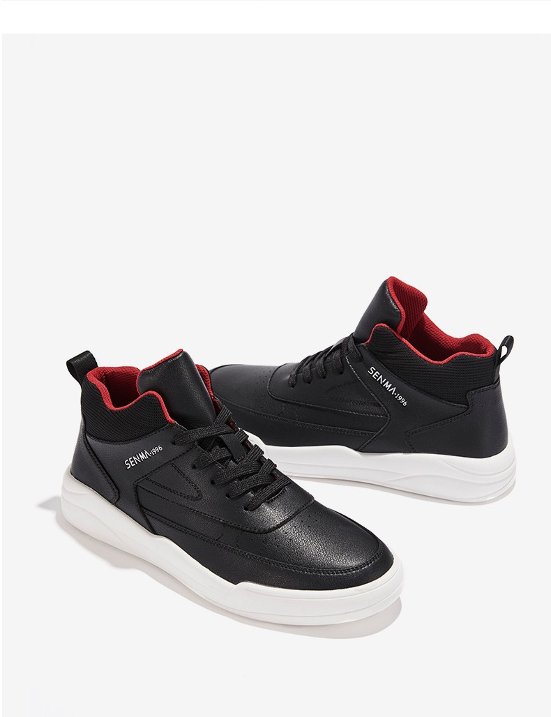 森马高帮休闲鞋情侣款小白鞋男鞋2021秋冬加绒保暖运动鞋男女鞋百搭