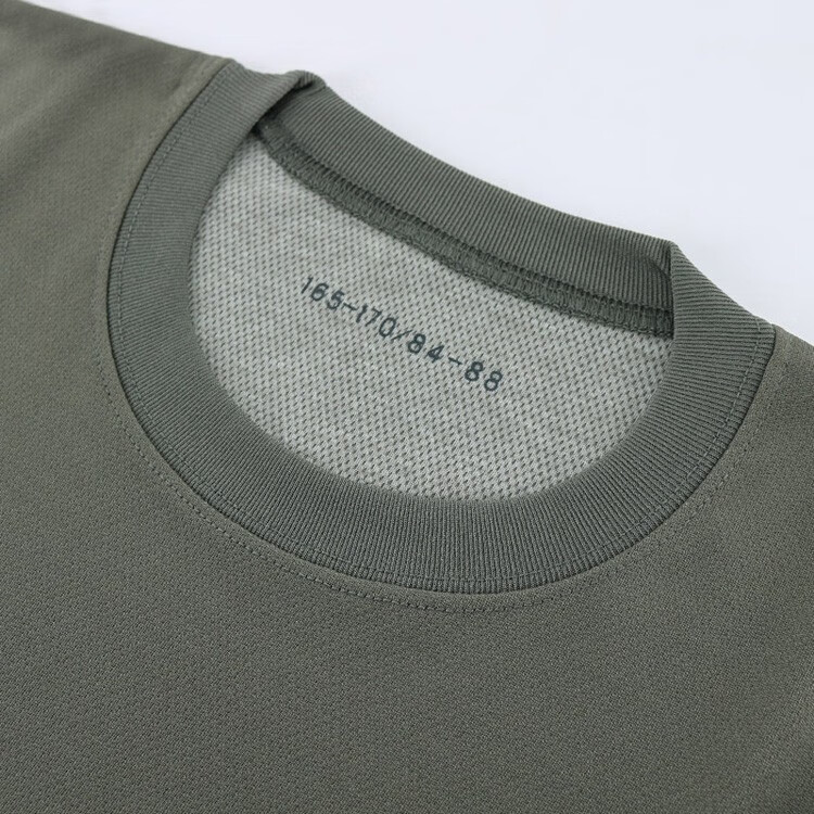 际华星空 体能服男短袖训练服夏季透气速干军灰色t恤作训服 体能服