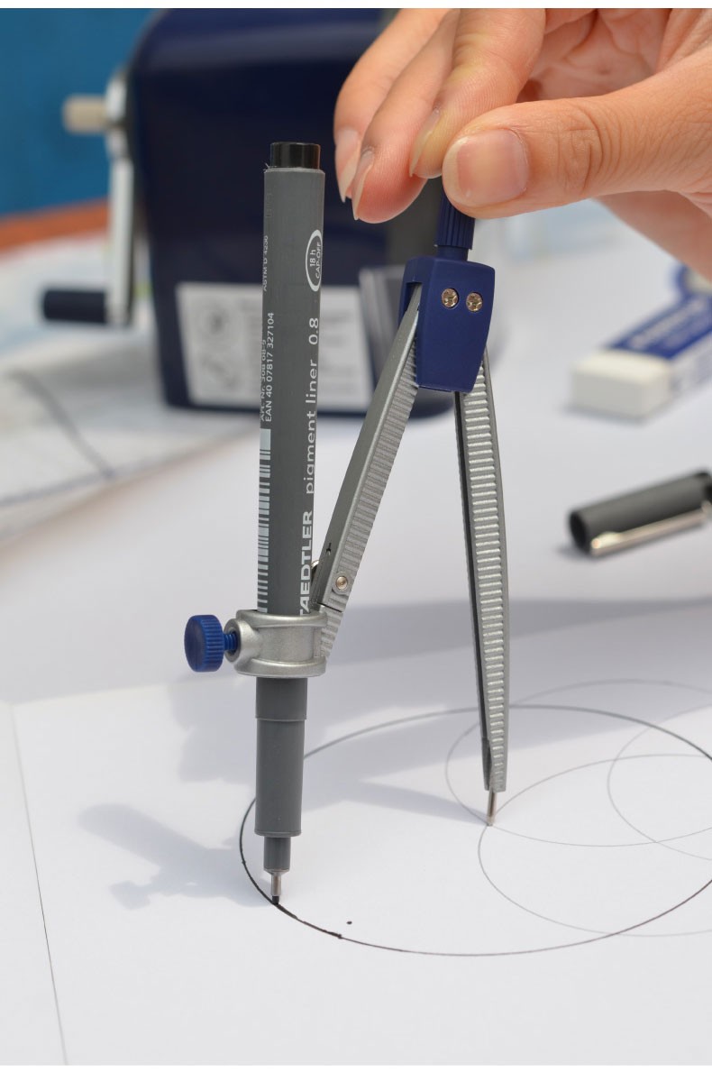 小学生初中高中大学生用多功能工业设计 550 60 s8(圆规尺子8件套装)