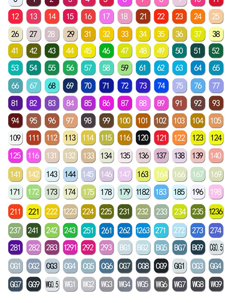 斯美奇马克笔套装双头方杆酒精油性笔学生水彩笔绘画笔彩色笔动漫40色