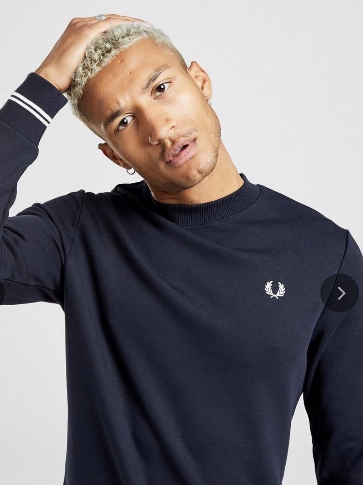 fred perry fred perry 麦穗男士卫衣2022秋季新款圆领刺绣休闲套头衫