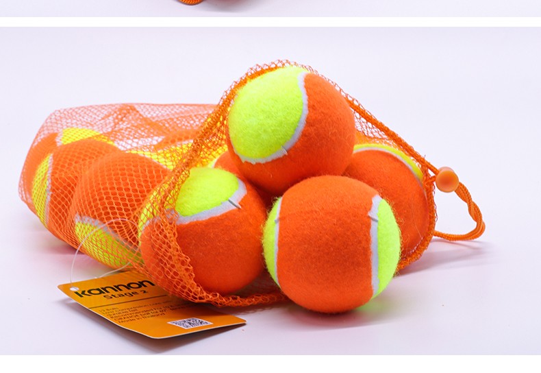 kannon儿童网球初学者高弹性耐打训练专业球耐磨比赛运动装备 红球48