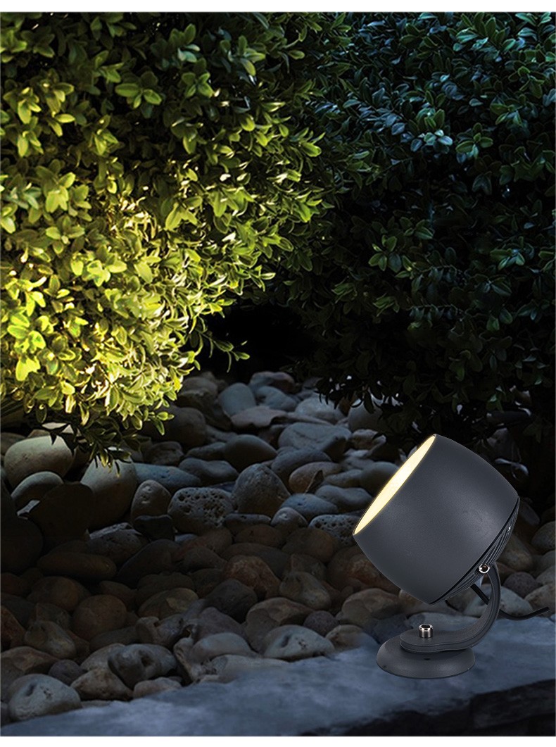 帝锐led投光灯户外绿化公园照树灯室外庭院插地灯防水景观cob射灯七彩