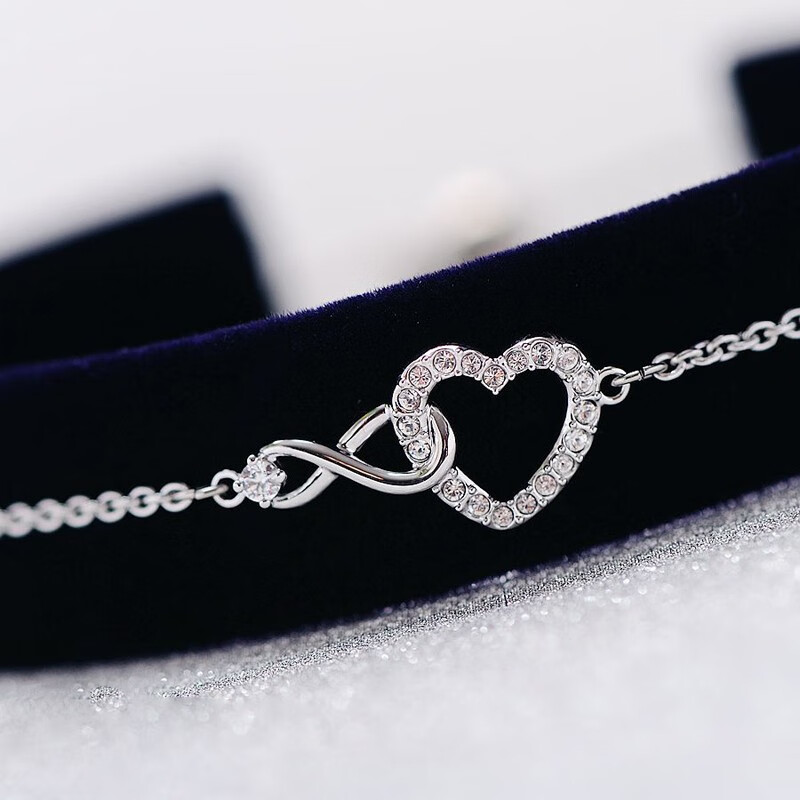 swarovski施华洛世奇爱心手链女心形项链简约桃心饰品圣诞节礼物送