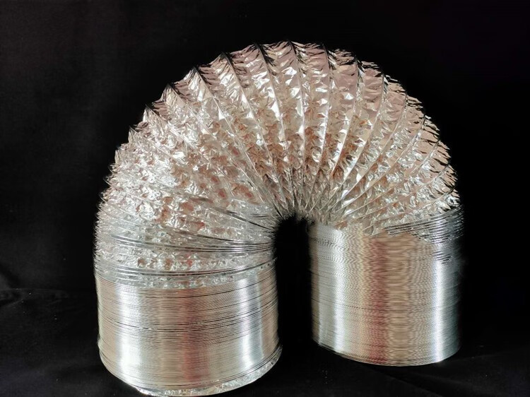 双层排烟管软管风机排风管100/150/180/200/250/300mm厚铝箔管 直径