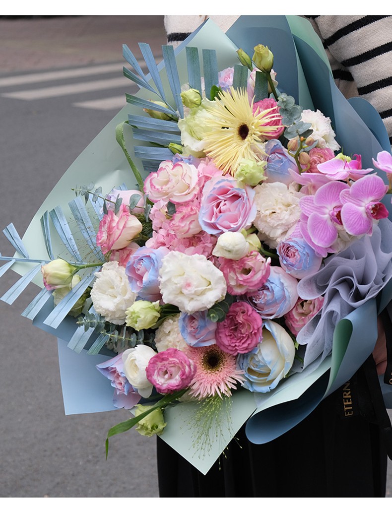 鲜花同城配送当日达七夕情人节礼物送女友送老婆节日生日纪念日混搭