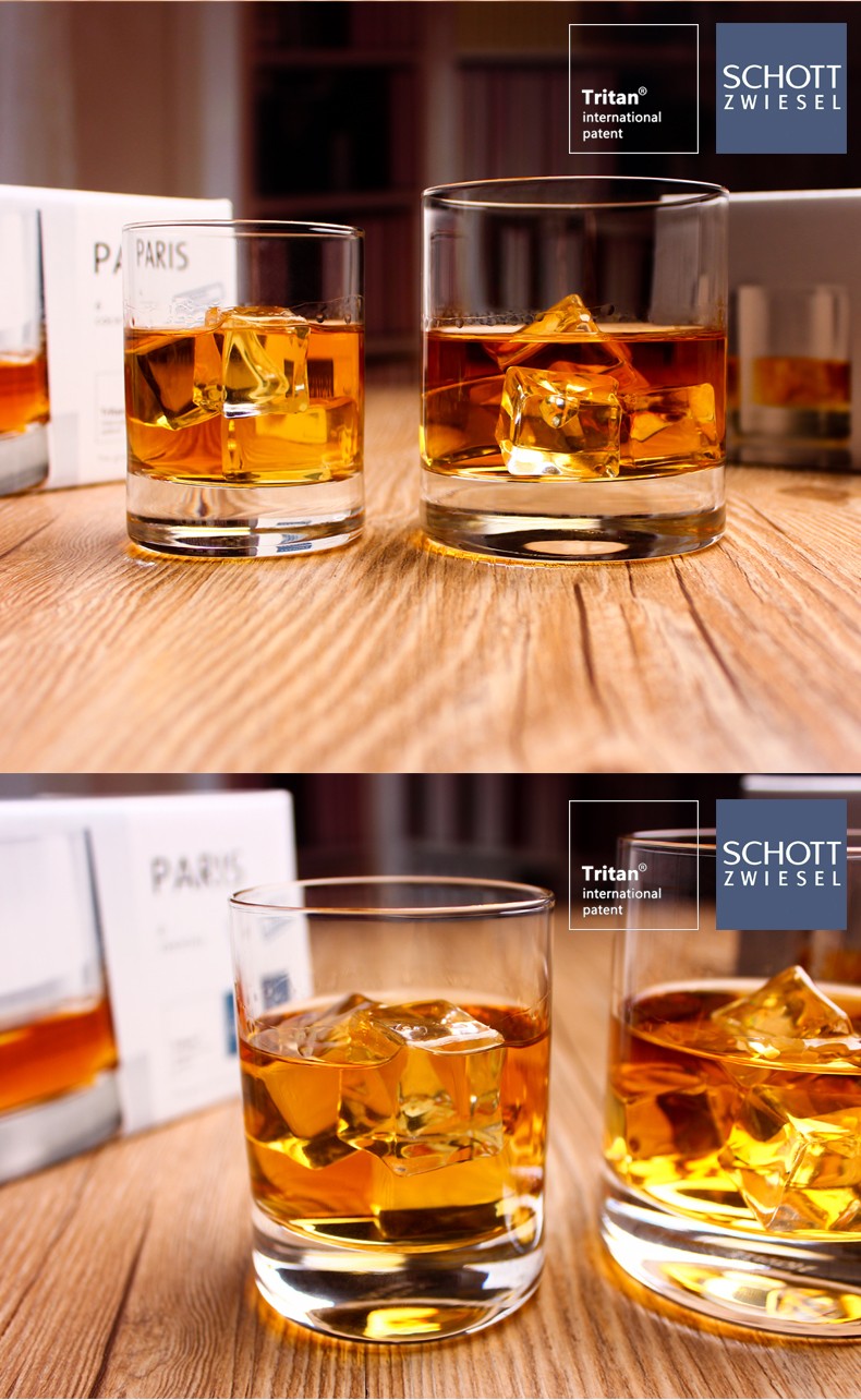 德国进口肖特schott水晶玻璃洋酒杯xo杯绿茶杯威士忌杯水杯啤酒杯 圆