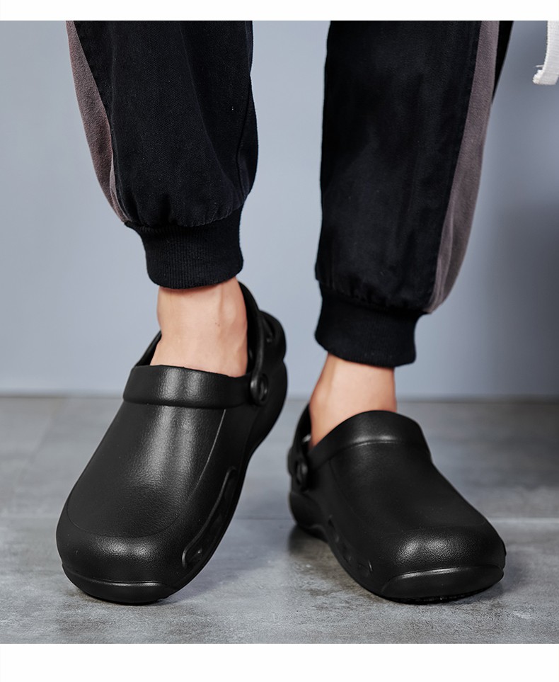 wako滑克厨师鞋防滑鞋厨房工作鞋酒店食堂餐饮后厨工鞋防水防油耐磨