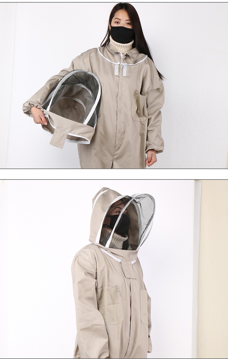 防蜂服蜂具养蜂专用工具新品防蜂衣连体全套全身透气蜜蜂防护服帽连体