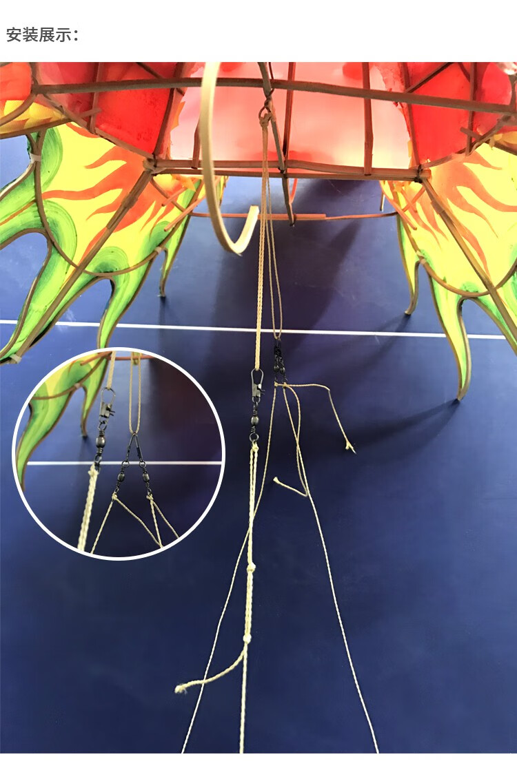 潍坊风筝百特牌潍坊传统龙头蜈蚣风筝龙风筝多尺寸可装饰可放飞 腰片