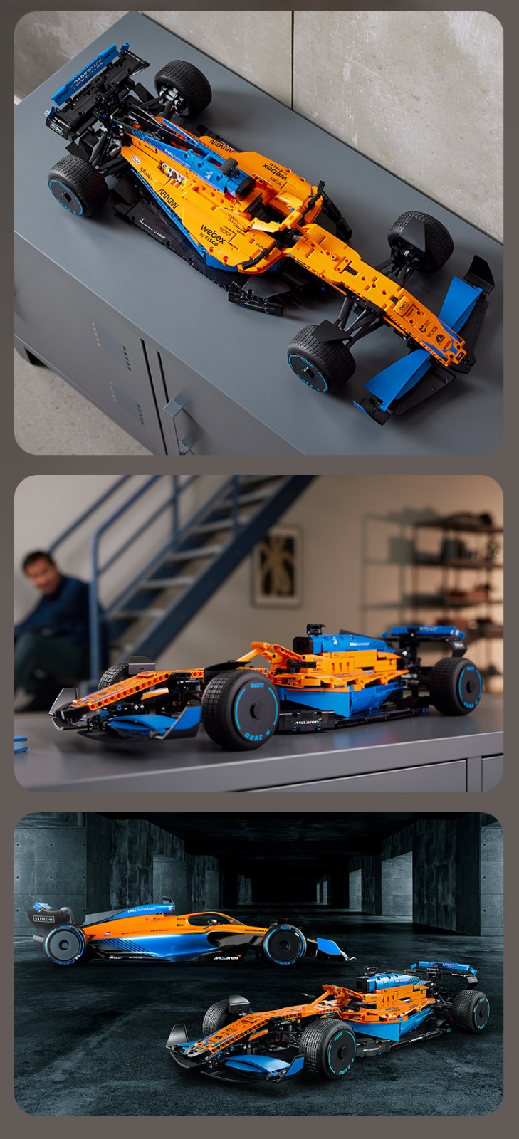 2022年新品lego乐高机械组系列一级方程式迈凯伦f1赛车小颗粒积木